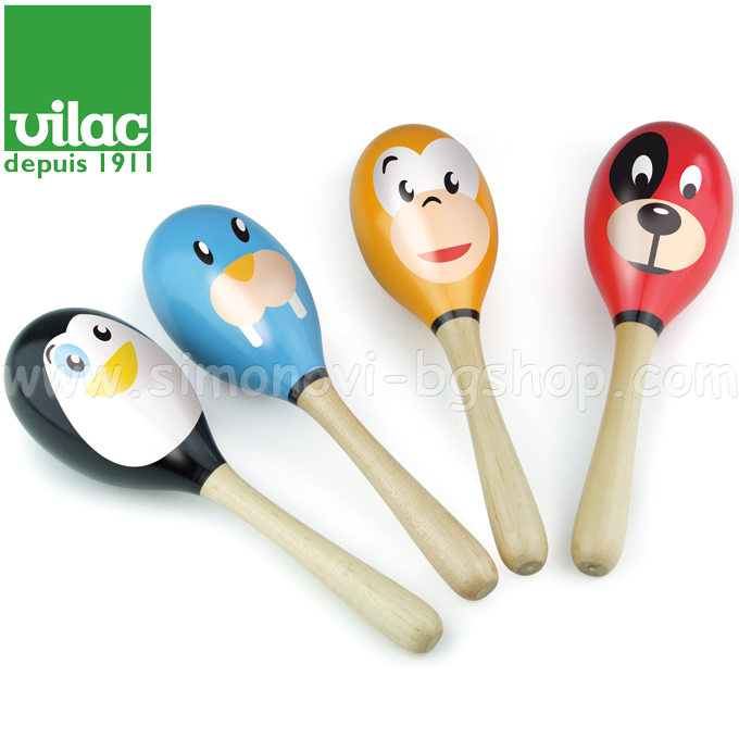Vilac - Maracas Funny animals 8344